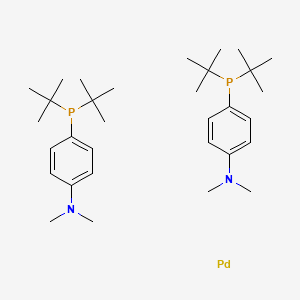 B578118 Bis[di-tert-butyl(4-dimethylaminophenyl)phosphine]palladium(0) CAS No. 1233717-68-4