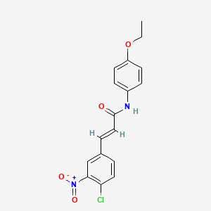 3-(4-chloro-3-nitrophenyl)-N-(4-ethoxyphenyl)acrylamide