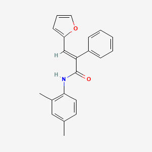 molecular formula C21H19NO2 B5781213 N-(2,4-dimethylphenyl)-3-(2-furyl)-2-phenylacrylamide 