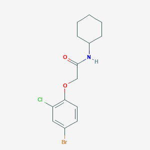 molecular formula C14H17BrClNO2 B5781255 2-(4-bromo-2-chlorophenoxy)-N-cyclohexylacetamide 