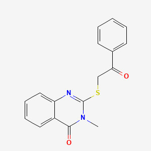 3-methyl-2-[(2-oxo-2-phenylethyl)thio]-4(3H)-quinazolinone