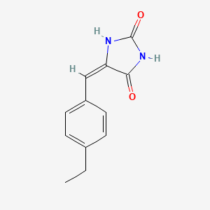 molecular formula C12H12N2O2 B5781296 5-(4-ethylbenzylidene)-2,4-imidazolidinedione 
