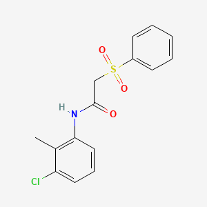 N-(3-chloro-2-methylphenyl)-2-(phenylsulfonyl)acetamide