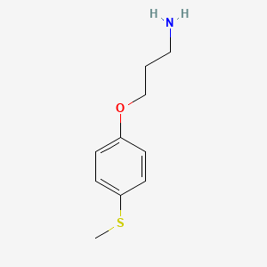 B578131 3-[4-(Methylthio)phenoxy]propylamine CAS No. 1226776-90-4