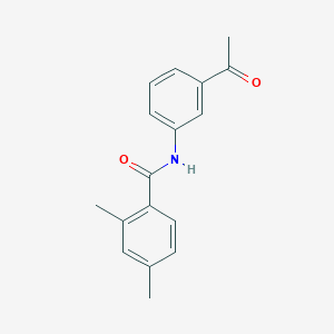 molecular formula C17H17NO2 B5781326 N-(3-acetylphenyl)-2,4-dimethylbenzamide 