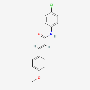 molecular formula C16H14ClNO2 B5781327 N-(4-chlorophenyl)-3-(4-methoxyphenyl)acrylamide 