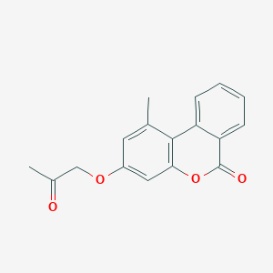 molecular formula C17H14O4 B5781359 1-methyl-3-(2-oxopropoxy)-6H-benzo[c]chromen-6-one 