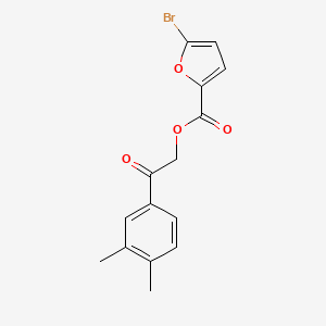 2-(3,4-dimethylphenyl)-2-oxoethyl 5-bromo-2-furoate