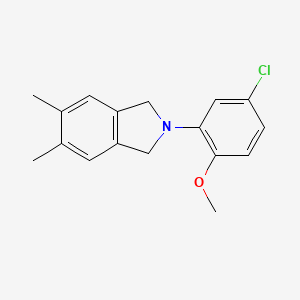 2-(5-chloro-2-methoxyphenyl)-5,6-dimethylisoindoline