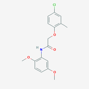 molecular formula C17H18ClNO4 B5781393 2-(4-chloro-2-methylphenoxy)-N-(2,5-dimethoxyphenyl)acetamide 