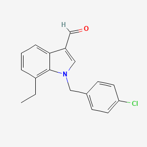 1-(4-chlorobenzyl)-7-ethyl-1H-indole-3-carbaldehyde
