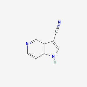 molecular formula C8H5N3 B578144 1H-吡咯并[3,2-c]吡啶-3-碳腈 CAS No. 1260385-57-6