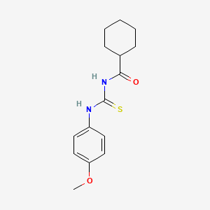 N-{[(4-methoxyphenyl)amino]carbonothioyl}cyclohexanecarboxamide