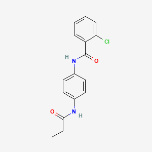 2-chloro-N-[4-(propionylamino)phenyl]benzamide