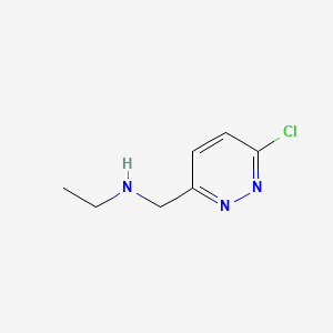 B578147 N-((6-Chloropyridazin-3-yl)methyl)ethanamine CAS No. 1289386-56-6