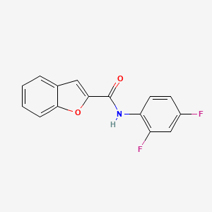 molecular formula C15H9F2NO2 B5781495 N-(2,4-difluorophenyl)-1-benzofuran-2-carboxamide 