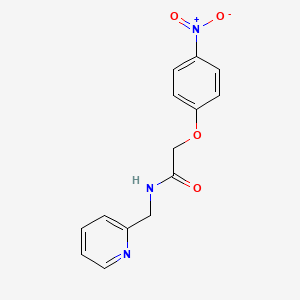 2-(4-nitrophenoxy)-N-(2-pyridinylmethyl)acetamide