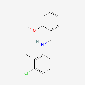 molecular formula C15H16ClNO B5781511 (3-chloro-2-methylphenyl)(2-methoxybenzyl)amine 