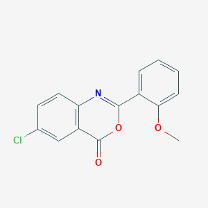 6-chloro-2-(2-methoxyphenyl)-4H-3,1-benzoxazin-4-one