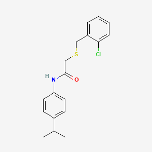 2-[(2-chlorobenzyl)thio]-N-(4-isopropylphenyl)acetamide