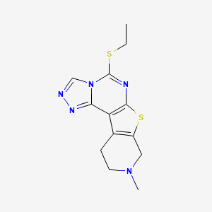 molecular formula C13H15N5S2 B5781558 5-(ethylthio)-9-methyl-8,9,10,11-tetrahydropyrido[4',3':4,5]thieno[3,2-e][1,2,4]triazolo[4,3-c]pyrimidine 