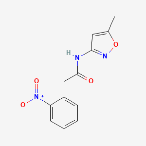 N-(5-methyl-1,2-oxazol-3-yl)-2-(2-nitrophenyl)acetamide