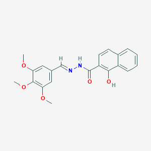 molecular formula C21H20N2O5 B5781572 1-hydroxy-N'-(3,4,5-trimethoxybenzylidene)-2-naphthohydrazide 