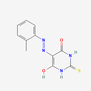 2-thioxodihydro-4,5,6(1H)-pyrimidinetrione 5-[(2-methylphenyl)hydrazone]