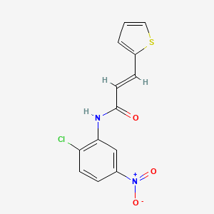 molecular formula C13H9ClN2O3S B5781594 N-(2-chloro-5-nitrophenyl)-3-(2-thienyl)acrylamide 