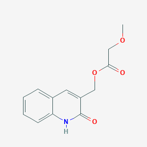 molecular formula C13H13NO4 B5781603 (2-hydroxy-3-quinolinyl)methyl methoxyacetate 