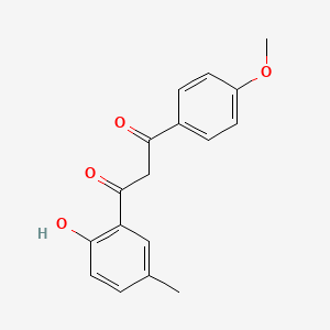 molecular formula C17H16O4 B5781616 1-(2-hydroxy-5-methylphenyl)-3-(4-methoxyphenyl)-1,3-propanedione CAS No. 29976-84-9