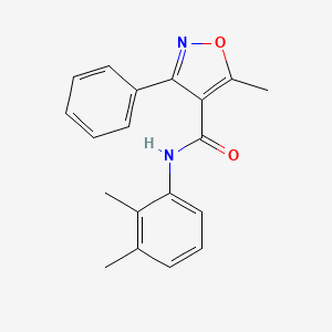 molecular formula C19H18N2O2 B5781621 N-(2,3-dimethylphenyl)-5-methyl-3-phenyl-4-isoxazolecarboxamide 