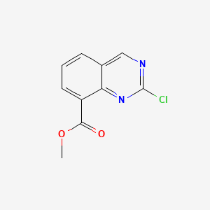 molecular formula C10H7ClN2O2 B578165 2-クロロキナゾリン-8-カルボン酸メチル CAS No. 1217269-81-2