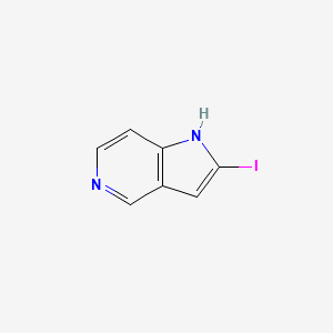 molecular formula C7H5IN2 B578166 2-碘-1H-吡咯并[3,2-c]吡啶 CAS No. 1227269-14-8