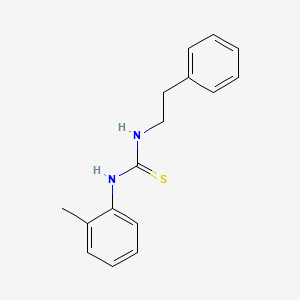 molecular formula C16H18N2S B5781664 N-(2-methylphenyl)-N'-(2-phenylethyl)thiourea 