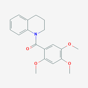 molecular formula C19H21NO4 B5781676 1-(2,4,5-trimethoxybenzoyl)-1,2,3,4-tetrahydroquinoline 