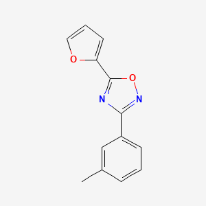 molecular formula C13H10N2O2 B5781679 5-(2-furyl)-3-(3-methylphenyl)-1,2,4-oxadiazole 