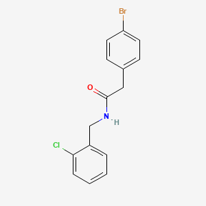 molecular formula C15H13BrClNO B5781688 2-(4-bromophenyl)-N-(2-chlorobenzyl)acetamide 