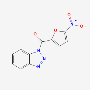 molecular formula C11H6N4O4 B5781705 1-(5-nitro-2-furoyl)-1H-1,2,3-benzotriazole 