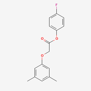 molecular formula C16H15FO3 B5781706 4-fluorophenyl (3,5-dimethylphenoxy)acetate 