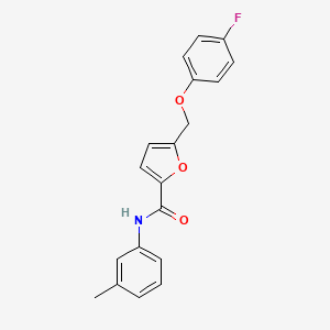 molecular formula C19H16FNO3 B5781751 5-[(4-fluorophenoxy)methyl]-N-(3-methylphenyl)-2-furamide 