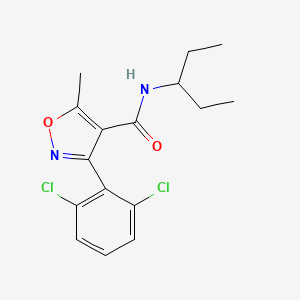 3-(2,6-dichlorophenyl)-N-(1-ethylpropyl)-5-methyl-4-isoxazolecarboxamide