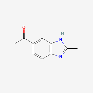 B578176 1-(2-methyl-1H-benzo[d]imidazol-5-yl)ethanone CAS No. 13535-47-2