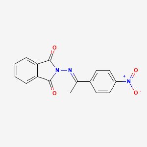 molecular formula C16H11N3O4 B5781823 2-{[1-(4-nitrophenyl)ethylidene]amino}-1H-isoindole-1,3(2H)-dione 