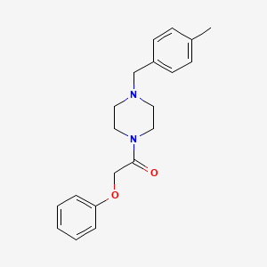 molecular formula C20H24N2O2 B5781825 1-(4-methylbenzyl)-4-(phenoxyacetyl)piperazine 