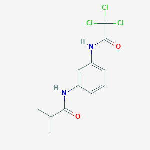 molecular formula C12H13Cl3N2O2 B5781860 2-methyl-N-{3-[(trichloroacetyl)amino]phenyl}propanamide 