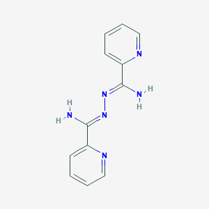 molecular formula C12H12N6 B5781873 N'-[amino(2-pyridinyl)methylene]-2-pyridinecarbohydrazonamide 