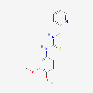 N-(3,4-dimethoxyphenyl)-N'-(2-pyridinylmethyl)thiourea