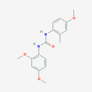 molecular formula C17H20N2O4 B5781950 N-(2,4-dimethoxyphenyl)-N'-(4-methoxy-2-methylphenyl)urea 