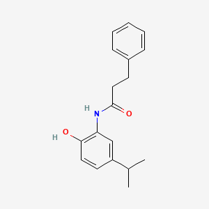 molecular formula C18H21NO2 B5781964 N-(2-hydroxy-5-isopropylphenyl)-3-phenylpropanamide 